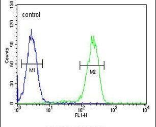 UBA52 Purified Thermo Fisher Scientific antibody anti target:Human host:Rabbit isotype:IgG clone: Flow cytometry analysis of HeLa cells using a UBA52 polyclonal antibody (Product # PA5-23685) (ri...