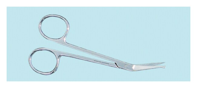 Shandon™ Iris Scissors, Probe/Point, Angular, Premium, 4.5 in. (11.4cm)