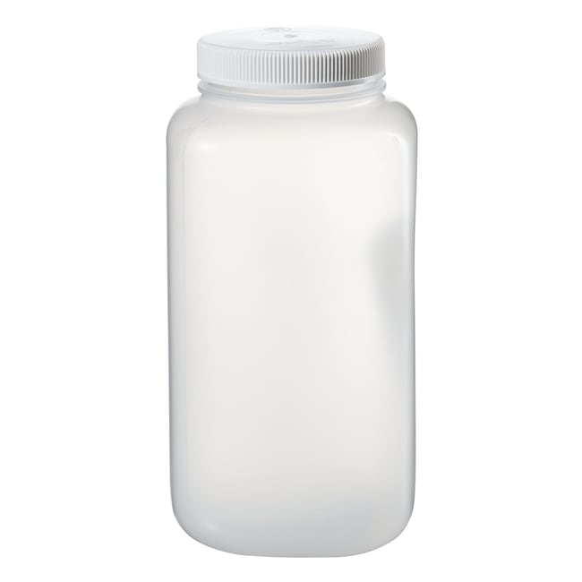 Nalgene™ Square Wide-Mouth Large PPCO Bottle with Closure: Autoclavable