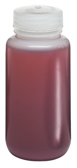 Nalgene™ HDPE Wide-Mouth Bottle, 500mL, 12/Pk