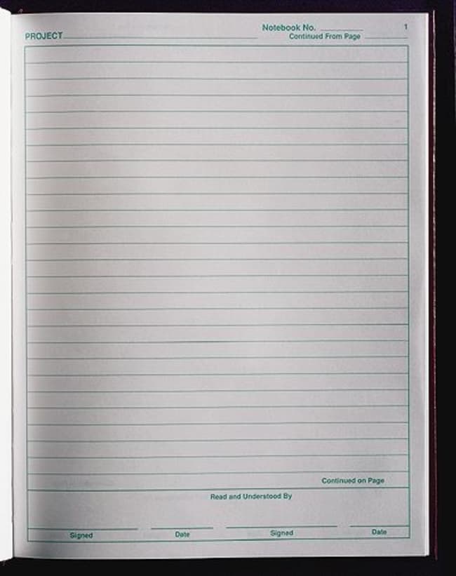 Nalgene™ 5mm Grid Case Bound Paper Lab Notebook