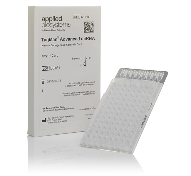 TaqMan™ Advanced miRNA Human Endogenous Controls Card
