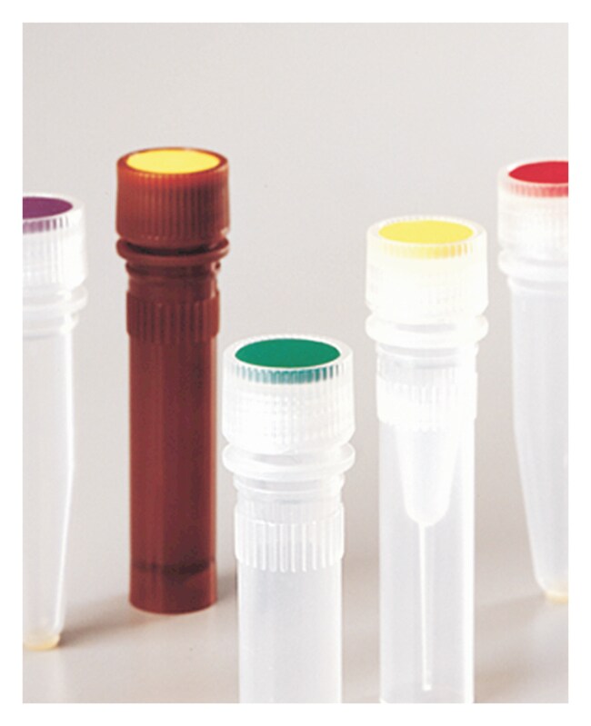 Nalgene™ PPCO High Profile Closures with Color Coders for Micro Packaging Vials: Nonsterile