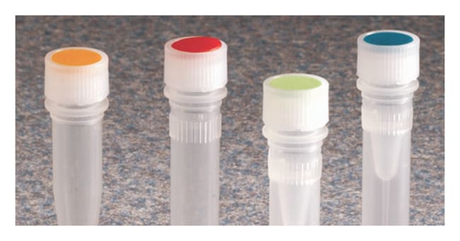 Nalgene™ HDPE High Profile Closure with Color Coder for Micro Packaging Vial: 멸균, 대량 패키지