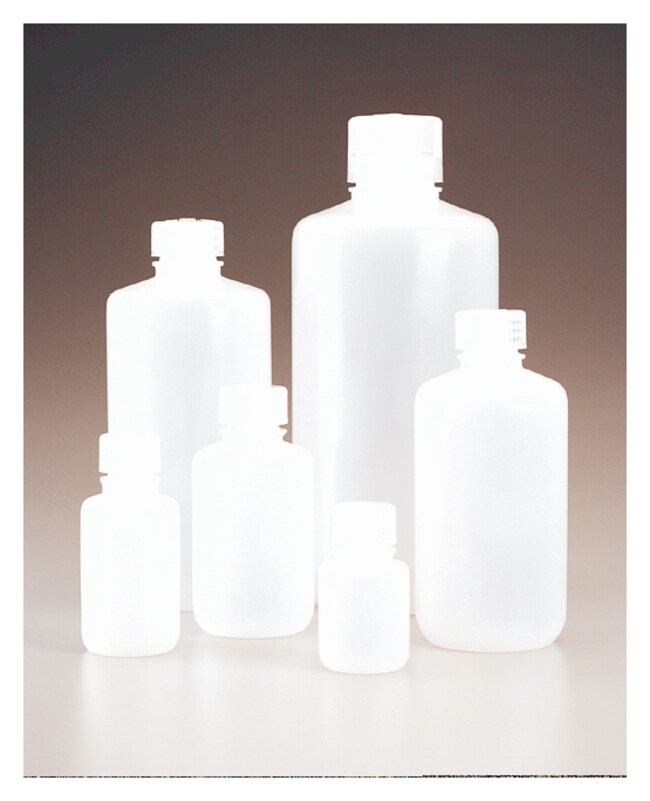 Nalgene™ Narrow-Mouth Economy HDPE Bottles: Bulk Pack, Assembled