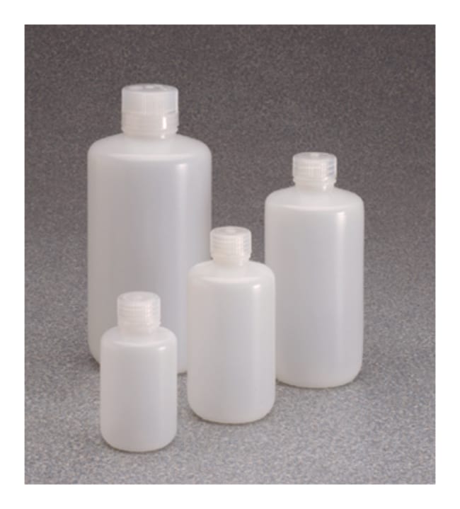 Nalgene™ Certified Low Particulate Narrow-Mouth HDPE Bottles with Closure: Lab Pack