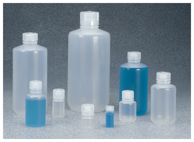 Nalgene™ Narrow-Mouth PPCO Bottles with Closure: 고압 멸균 가능(autoclavable)