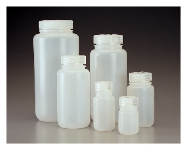 Nalgene&trade; Wide-Mouth HDPE Bottles with Closure: Bulk Pack