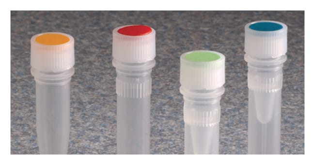 Nalgene™ HDPE High Profile Closures with Color Coders for Micro Packaging Vials: Nonsterile