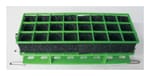 Test Tube Rack for MaxQ&trade; Shaker, 26&ndash;30 mm, 3 x 8 array, green