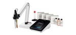Orion&trade; Pro Star PH211 pH/ORP bench meter with stand, refillable glass-body pH electrode, temperature probe, meter-controlled stirrer probe, pH buffers/rinse solution pouches, storage solution/cleaning solution, storage sleeve/base