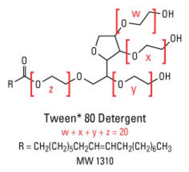 composition of 80 tween 80 Surfact Tweenâ„¢ Ampsâ„¢ Detergent Solution