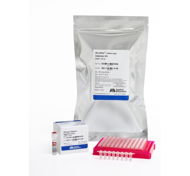 MicroSEQ&trade; <i>Listeria</i> spp Detection Starter Kit, with PrepSEQ&trade; Rapid Spin Sample Preparation Kit