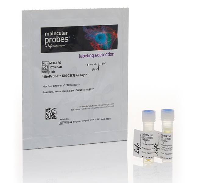 MitoProbe&trade; DiOC<sub>2</sub>(3) Assay Kit - For Flow Cytometry - 100 Assays
